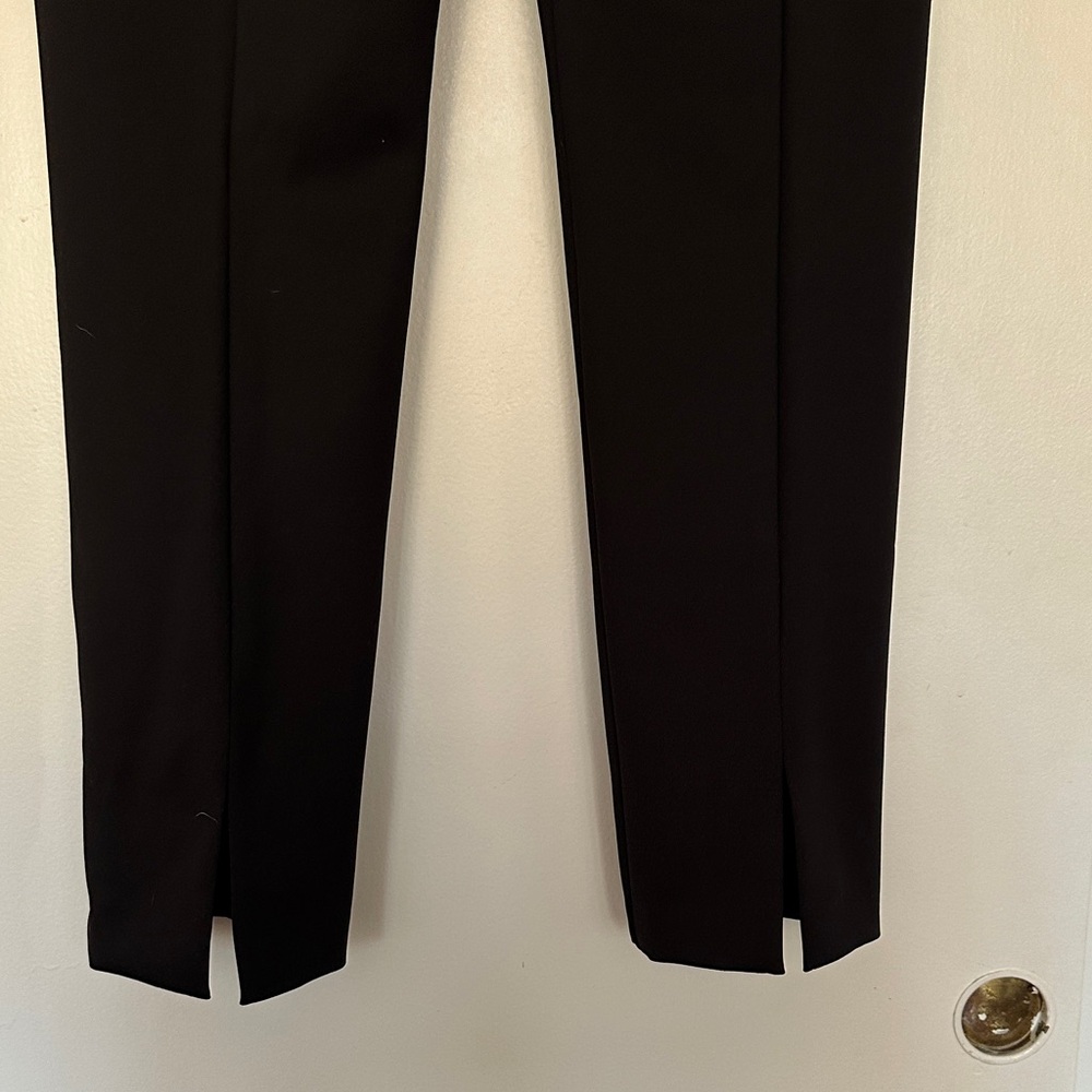 Theory Black Straight-Leg Trousers